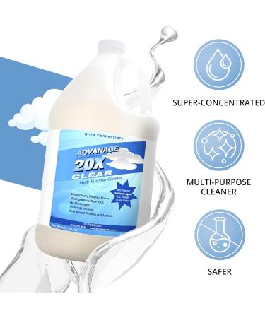 All Purpose Cleaner Concentrate - Advanage 20X Wonder Cleaner for All Surfaces | Oil & Grease Remover | Multipurpose Household Cleaning - 128 Oz - Buy Online on GoSupps.com