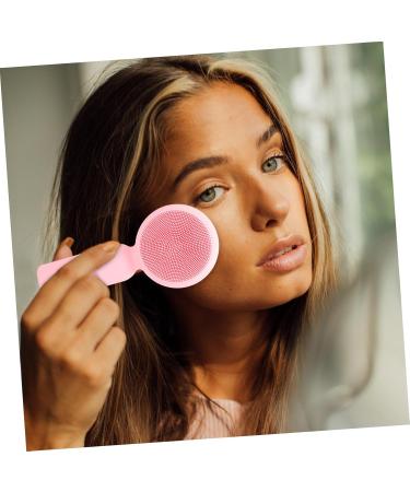 Ipetboom Silicone Face Brush Facial Exfoliator Facial Scrubber for Face Cleaning Scrubber Face Scrub Face Silicone Scrubber Facial Brush Pink Cleansing Brush 3d Manual Silica Gel 11x5cm Pink - Buy Online on GoSupps.com
