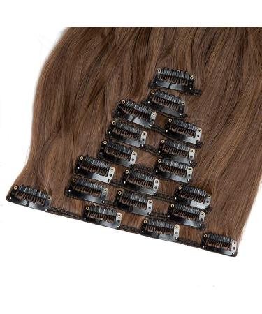SEGO Clip in Hair Extensions - 8 Wefts Wavy Light Brown to Honey Blonde 24 Realistic Hairpiece for Beautiful Volume - Buy Online on GoSupps.com
