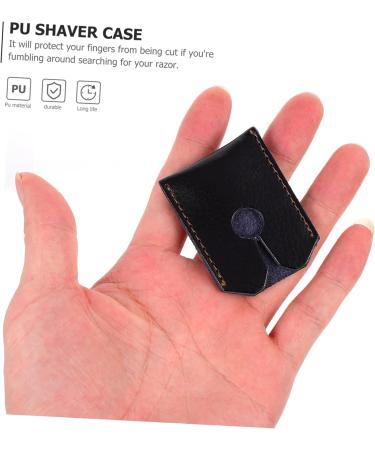 Minkissy 2-in-1 Razor Safety Cover & Travel Bag | Durable Leather Sheath for Secure Grooming on-the-Go - Buy Online on GoSupps.com