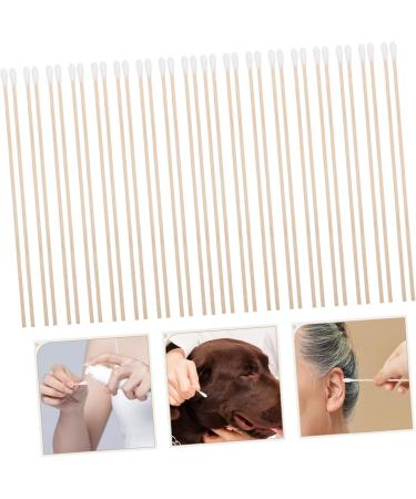 Minkissy Round Cotton Tip Swabs 100pcs - Oily Skin Makeup Tool Blotting Paper & Satin Bonnet Buds Applicator - Large Cotton Swabs & Wooden Clean - Buy Online on GoSupps.com