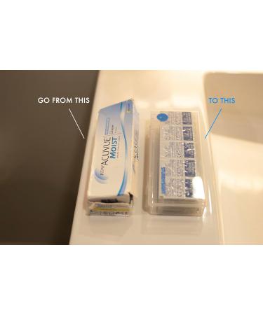 Portable Storage Case for Daily Disposable Contact Lenses - 2-Pack (30 Days) | International Shipping Available - Buy Online on GoSupps.com