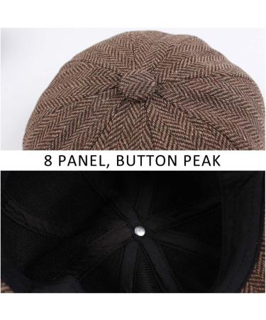 Pesaat Newsboy Cap for Toddler Boys | Vintage Tweed Driver Cap for Kids | Coffee | 2-5 Y, 4-7 Y - Buy Online on GoSupps.com