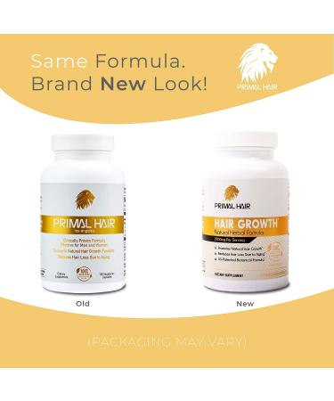 PRIMAL HAIR Growth Supplement | Clinically Proven Hair Loss Treatment | Supports Natural Growth & Reduces Hair Thinning | 30-Day Supply 120 Count - Buy Online on GoSupps.com