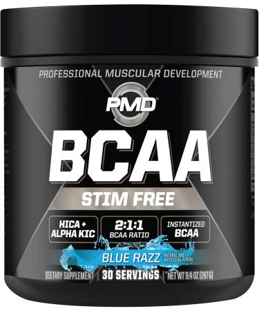 PMD Sports CG5 - Premium Creatine and L-Glutamine Powder (60 Servings) & PMD Sports BCAA Stim Free Amino Acids for Enhanced Recovery Blue Razz (30 Servings) - Buy Online on GoSupps.com