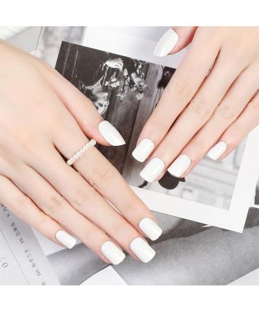 White Nail Polish - Pure White Nail Varnish - Milky White Nail Polish - Long Lasting Chip Resistant & Quick Drying Nail Polish for DIY Nail Art Manicure at Home - Buy Online on GoSupps.com