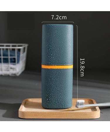 Digjobk Portable Toothbrush Storage Case & Travel Wash Cup Set - Light Gray Bathroom Organizer & Toothpaste Protector - Buy Online on GoSupps.com