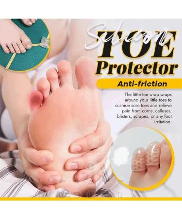 Silicone Pinky Toe Protectors - 30Pcs Breathable Toe Covers for Corns, Blisters, and Ingrown Toenails - Buy Online on GoSupps.com