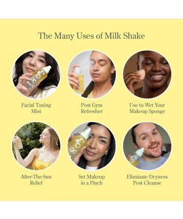 Beekman 1802 Milk Shake Mini Hydrating Face Mist - Hyaluronic Acid & Squalane Facial Mist Minimizes Pores & Gently Moisturizes Goat Milk Skin Toner Spray Lightweight Fragrance Free Travel Size Milk Shake Mini 2 Fl Oz (P  - Buy Online on GoSupps.com