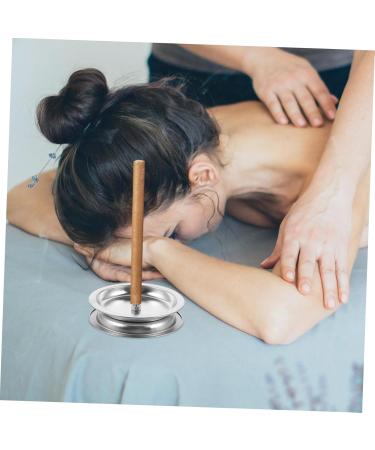Buy Sewoart 2-Piece Moxibustion Stick Set - Stainless Steel Holder & Fuel Tablets for Home Use | Moxa Burn Combustion Base - Buy Online on GoSupps.com