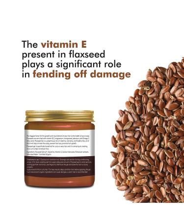 Pure Flaxseed Gel with Vitamin E - Nourish Hair & Skin Reduce Fine Lines Safe for All Skin Types 200g - Buy Online on GoSupps.com