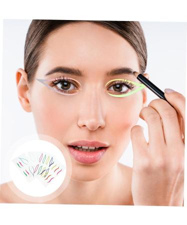 LALADEFIEE 4sets Paper Waterproof Eyeliner Sticker Makeup Tool Eye Makeup Sticker Colorful - Buy Online on GoSupps.com