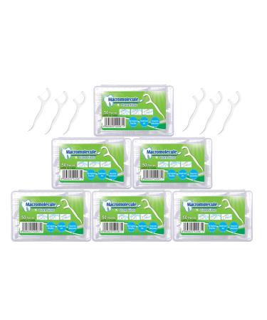Floss Gang High Strength Professional Flossing Sticks 6 Pack (300 Sticks) with Carrying Case and Flossing Sticks Perfect for Home Hotel and Travel! 0.04 Foot (Pack of 6)