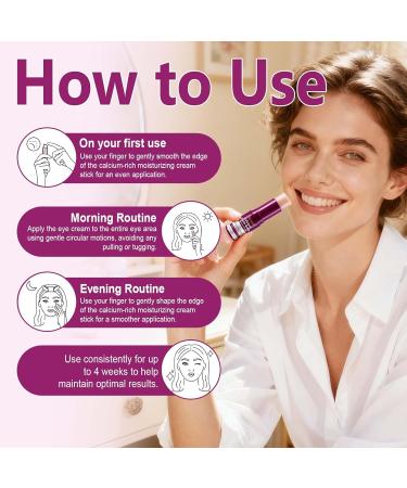 Akeeronn 2PCS Calcium Multi Balm Calcium Volume Multi Balm Anti-Aging Wrinkle Core Stick Collagen Moisturing Stick for Moisturizing and Firming Eyes Neck and Face 9g - Buy Online on GoSupps.com