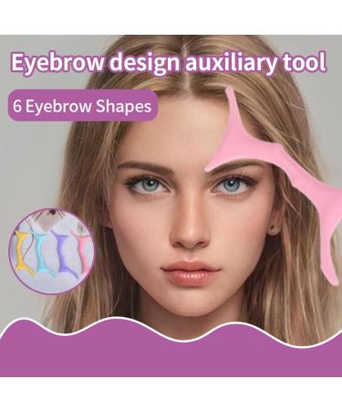 MCAORI 6 in 1 Silicone Eyeliner Makeup Stencils Wing Tips Reusable Washable Aid Eyebrow Pencil Quick Stencil for Shape Eyebrows - Buy Online on GoSupps.com