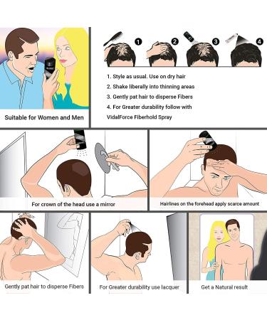 Hair Volumizing Densifying Powder - Baldness Hair Loss & Roots - Natural Keratin Microfibers. Anti-Baldness Hair Powder. Hair loss concealer I Black (5 gr) I - Buy Online on GoSupps.com