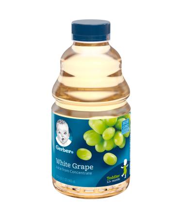 Gerber Nature Select Baby 100% Fruit Juice 32 Fl Oz (Pack of 2) (100% White Grape Juice)