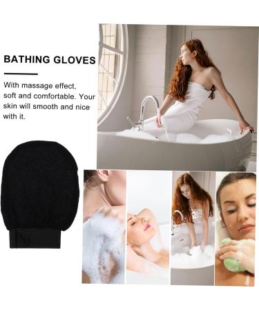 iplusmile Moufles Exfoliants Bain 2 Pi ces Taille Unique en Fibres Synth tiques Noirs Exfoliants et Massants pour Homme et Femme Usage Bain Spa - Buy Online on GoSupps.com