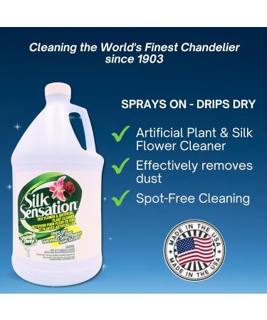 Sparkle Plenty Silk Sensation Fake Plant Cleaner - No Wipe Spray for Artificial Plants & Flowers (1 Gallon) - Best Silk Plant Cleaner - Buy Online on GoSupps.com