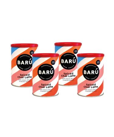 Bar Spiced Chai Latte Pack de 4 x 250g Pr paration instantan e au th noir cannelle gingembre & cardamome Vegan naturel sans ar mes artificiels 48 tasses Fait main en Belgique