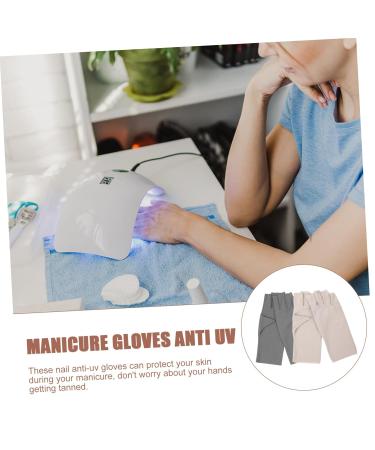 Beaupretty 2 Pairs Women's Sun Protection Gloves Uv Gloves for Gel Manicures Nail Uv Gloves Uv Gloves for Gel Nail Lamp Manicure Gloves Anti Uv Nail Art Supplies Nylon Nail Supplies Anti-uv - Buy Online on GoSupps.com