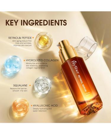 Retinol Serum for Face Day/Night Skin Care (1.70 oz) - Buy Online on GoSupps.com