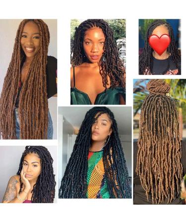 Xtrend 7 Packs 18 Inch Nu Faux Locs Crochet Hair Long Blonde Pre looped Gypsy Locs Crochet Hair Synthetic Goddess Faux Locs Braids Hair Natural Wavy Dreadlock Braids Hair Extensions 18strands/pack 27# 18 Inch (Pack of 7) 27# - Buy Online on GoSupps.com