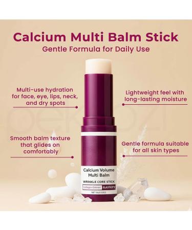 Peksozi Calcium Multi Balm Stick Calcium Volume Multi Balm Korean Collagen Moisturizing Stick Firming Hydrating & Skin Care for All Skin Types - Buy Online on GoSupps.com