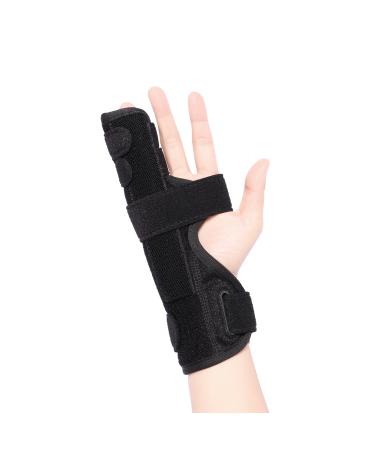 Joingood finger rail small finger finger rail metacarpal for 4 & 5 fingers finger rail ring finger for broken fingers arthritis tendonal inflammation fits for left or right hand (s/m) normal S/m