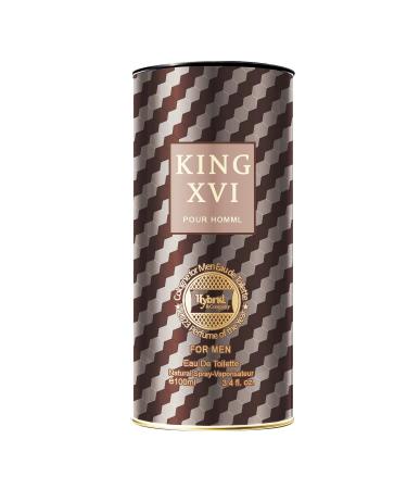Hybrid & Company King Xvi Eau De Toilette Confident Attractive Crispness Mens Perfume 3.4 Fl Oz - Buy Online on GoSupps.com