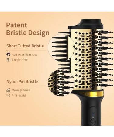 ARAS 5 in 1 Hair Dryer Brush with Negative Ion Technology - 1000W Hot Air Brush for Curly, Straight, and Voluminous Hair - Buy Online on GoSupps.com