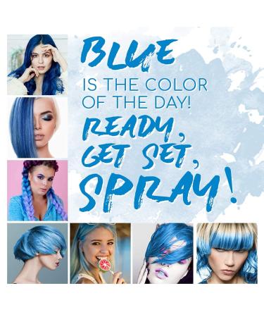Punky Temporary Hair Color Spray Bengal Blue Non-Damaging Hair Dye for Instant Vivid Hair Color 3.5 oz 2 Pack 3.5 Ounce (Pack of 2) Bengal Blue - Buy Online on GoSupps.com