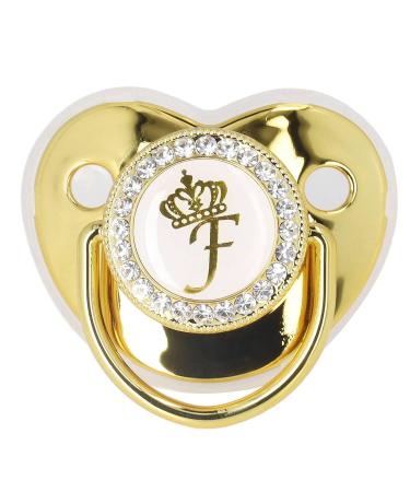 Letter F Shape Pacifier - Stylish Silicone Baby Pacifier with Chain Clip for Home & Travel - International Shipping Available - Buy Online on GoSupps.com