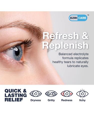 2 PK EzriCare Extra Strong Moisturizing Lubricating Eye Drops 30mL - Fast Acting Dry Eye Relief - Buy Online on GoSupps.com