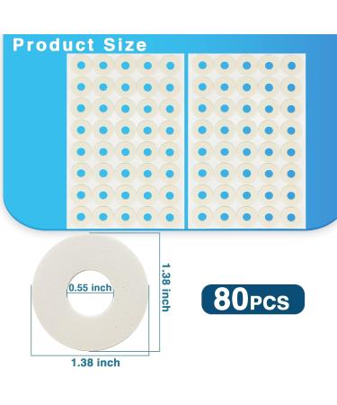 Tikfoam Corn Cushions 80Pcs | Soft Sweatproof Callus Protectors for Feet - 1/8 Thick - Buy Online on GoSupps.com
