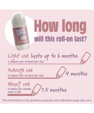 Salt Of the Earth Lavender & Vanilla Natural Deodorant Roll On - 75ml | Vegan, Eco-Friendly, Cruelty-Free | for Women, Men & Kids - Buy Online on GoSupps.com