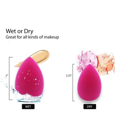 hdaba 5 Pcs Makeup Sponges Blender Beauty Foundation Blending Sponge Flawless for Liquid Cream and Powder latex free Multi-colored Makeup Sponges - Buy Online on GoSupps.com