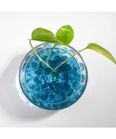 Hisredsun 260 Sea Blue Glass Pebbles - Flat Marble Pearls for Aquariums Flowerpots & Landscaping - 1.35 kg Decorative Stones - Buy Online on GoSupps.com