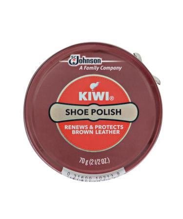 Kiwi Wax Shoe Polish, Giant Size 2.5 oz, Brown
