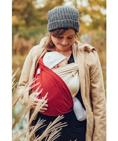 Buy BabyTuch Sling for Newborns - 100% Cotton Wrap No Tying 3 Wear Options - Made in Austria | Koala Sling in Cherry Red - Buy Online on GoSupps.com
