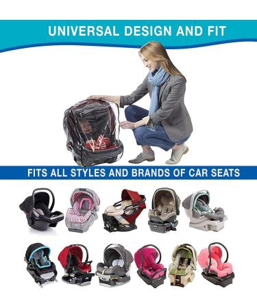 Cysocool Universal Baby Car Seat Rain Cover - Waterproof Weather Shield with Zipper Access for Maxi-Cosi Car Seats - Buy Online on GoSupps.com