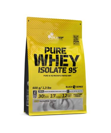 Olimp pure whey isolate 95 protein powder - Premium whey protein isolate rich in amino acids & vitamins supports muscle building 600g chocolate chocolate 600 g (1 Pack)