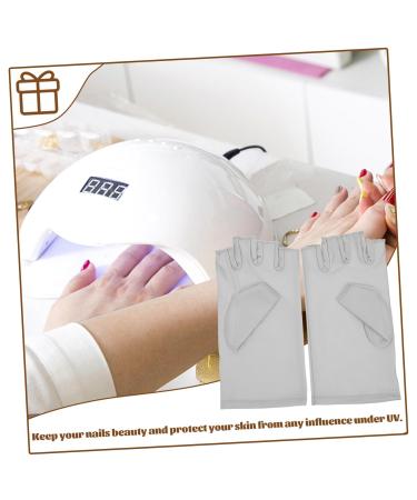 FRCOLOR Anti-uv Gloves 5 Pairs Nail Gloves Uv Protection Gloves Gel for Nails Salon Gloves Sun Gloves Half Finger Gloves Glove for Nail Uv Lamp Gloves Nail Dryer Gloves Miss Spandex - Buy Online on GoSupps.com