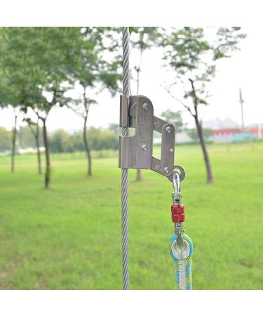 Self-Locking Rope Grab for Climbing & Fall Protection | Ascender Stop Descender Clamp for Rock Climbing & Tree Work (Round Hole) - Buy Online on GoSupps.com