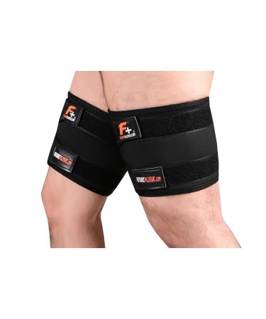F+ Thigh Leg Support Brace Sleeve | Neoprene Compression - Ideal for Muscle Sprains, Tendinitis, Workouts, Sciatica Pain - Buy Online on GoSupps.com