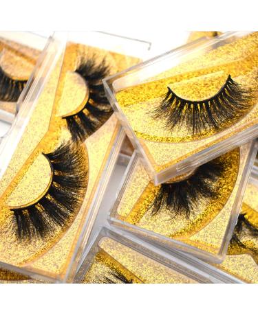 3D Eyelashes Pack - 10 Styles, 20mm Mink Eyelashes - Bulk Wholesale Siberian Wispy Mink Strip Lashes - Handmade False Eyelashes for Cosplay - Buy Online on GoSupps.com