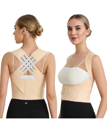 Posture corrector for women and men Back Straightener Posture Corrector Adjustable Shoulder Posture Shoulder and Back Pain Provides Support Medium (Waist 28.34-33.46 Inch) US Patent Number: D948061S