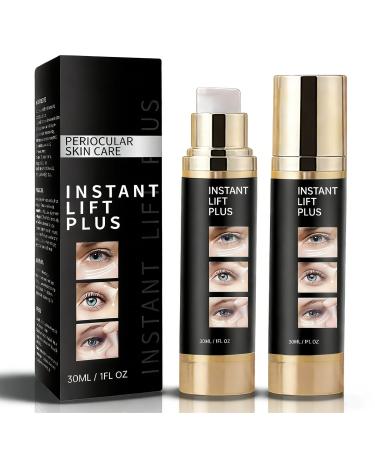 Instant Eye Tightener Cream for Under Eye Bags - Temporary Face Lifting & Firming Treatment Reduces Puffiness & Smooths Fine Lines in Minutes for a Refreshed Awake Look Before Events (2 Pack)