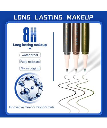 KISSIO Waterproof Liquid Eyeliner - Long Lasting, Buildable Color with Cruelty-Free Formula - 1.5 ml (05 Strawberry) - Buy Online on GoSupps.com