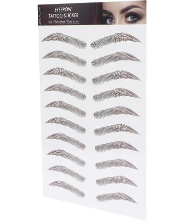Autocollant de tatouage de sourcil imperm able professionnel transfert imperm able maquillage sourcil autocollant de sourcil imperm able pour les femmes (MARRON-07) - Buy Online on GoSupps.com